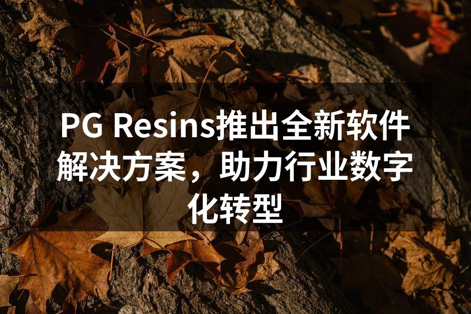 PG Resins推出全新软件解决方案，